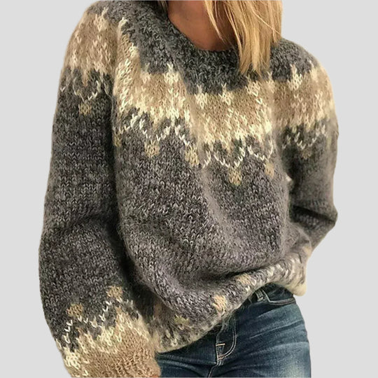 ELKE | JACQUARD-MOHAIR STRICKPULLOVER