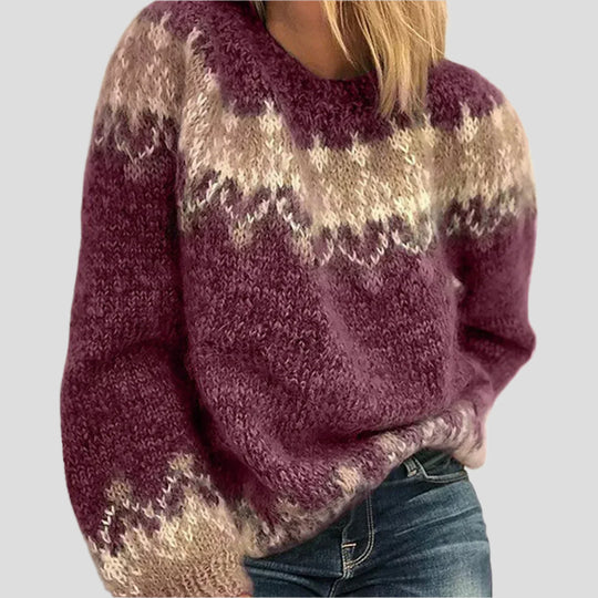 ELKE | JACQUARD-MOHAIR STRICKPULLOVER