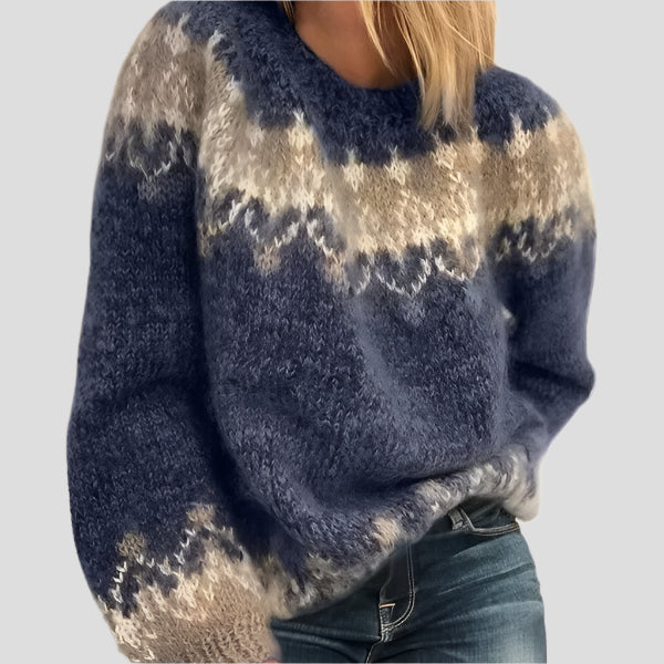 ELKE | JACQUARD-MOHAIR STRICKPULLOVER